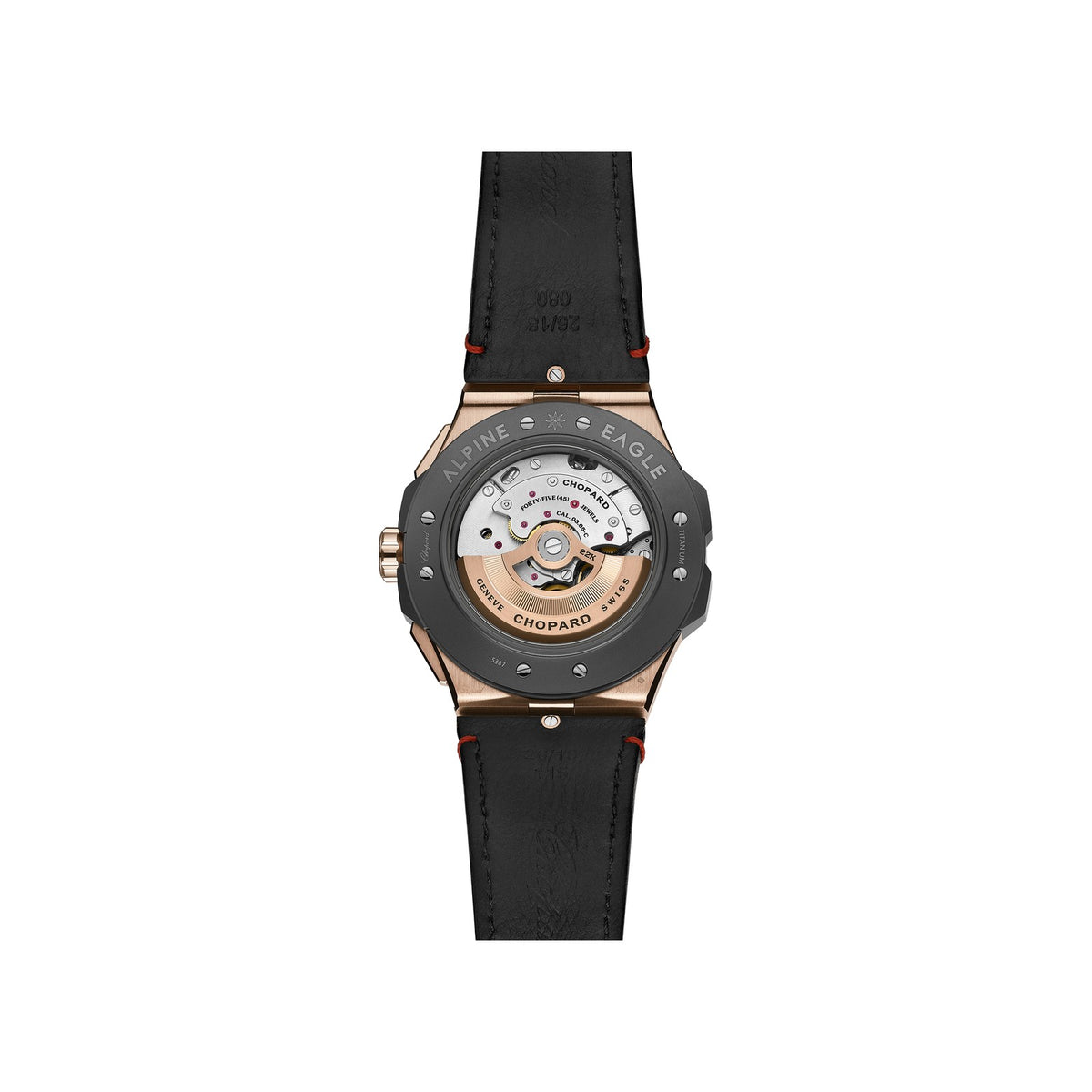 Chopard Alpine Eagle watch in 18k ethical rose gold and titanium, view 2