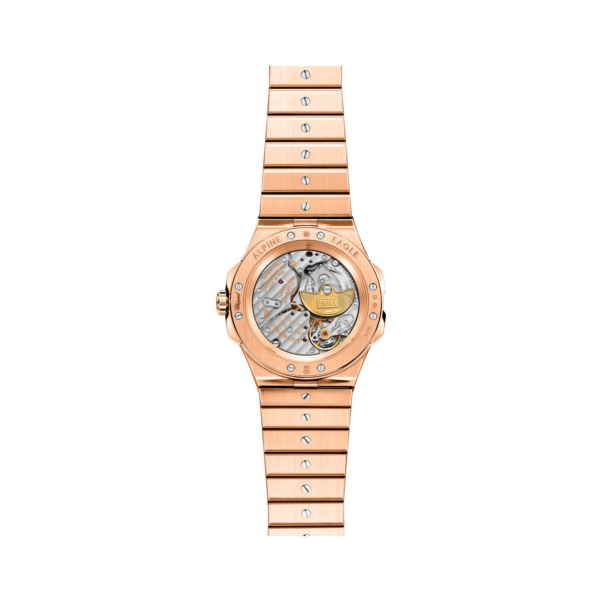 Chopard Alpine Eagle watch in 18k ethical rose gold, view 2