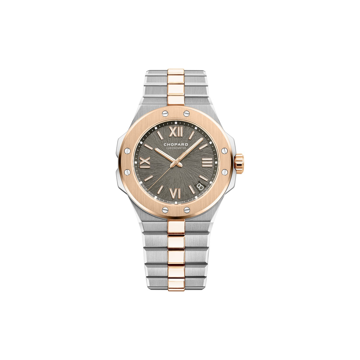Chopard Alpine Eagle watch in 18k ethical rose gold and stainless steel