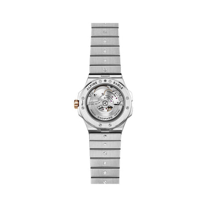 Chopard Alpine Eagle watch in 18k ethical rose gold and stainless steel, view 2