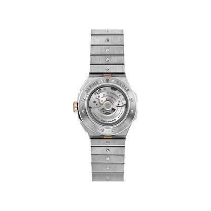 Chopard Alpine Eagle watch in 18k ethical rose gold and stainless steel, view 2