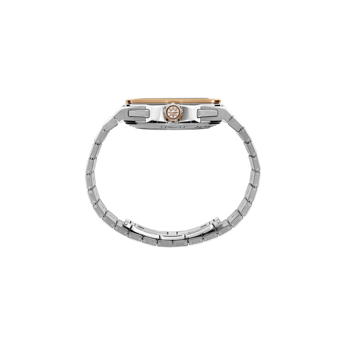 Chopard Alpine Eagle watch in 18k ethical rose gold and stainless steel, view 3