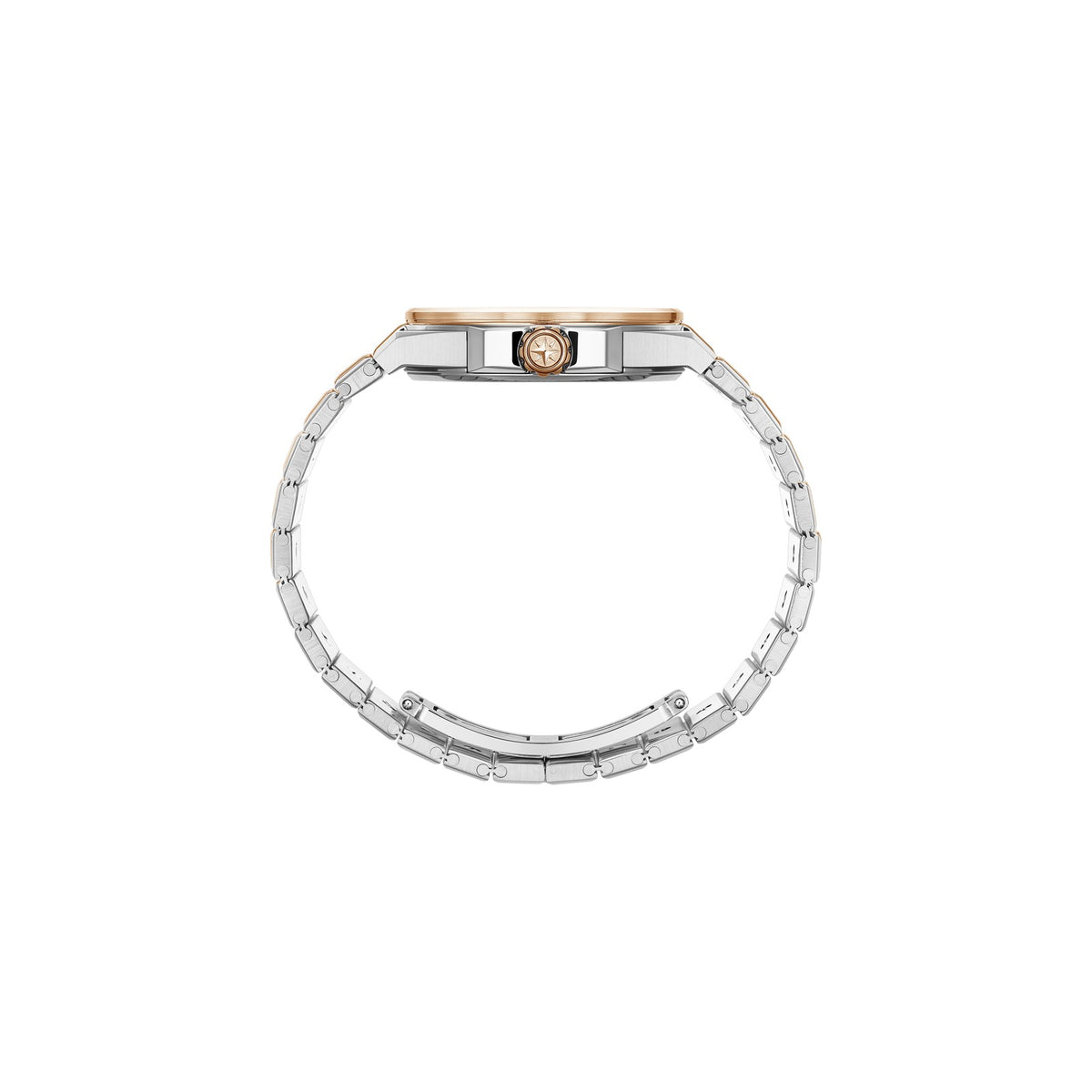 Chopard Alpine Eagle watch in 18k ethical rose gold and stainless steel with diamonds, view 3