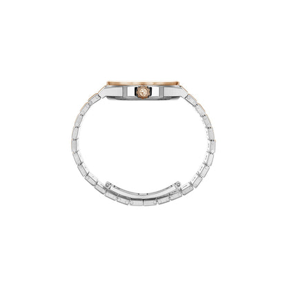Chopard Alpine Eagle watch in 18k ethical rose gold and stainless steel with diamonds, view 3