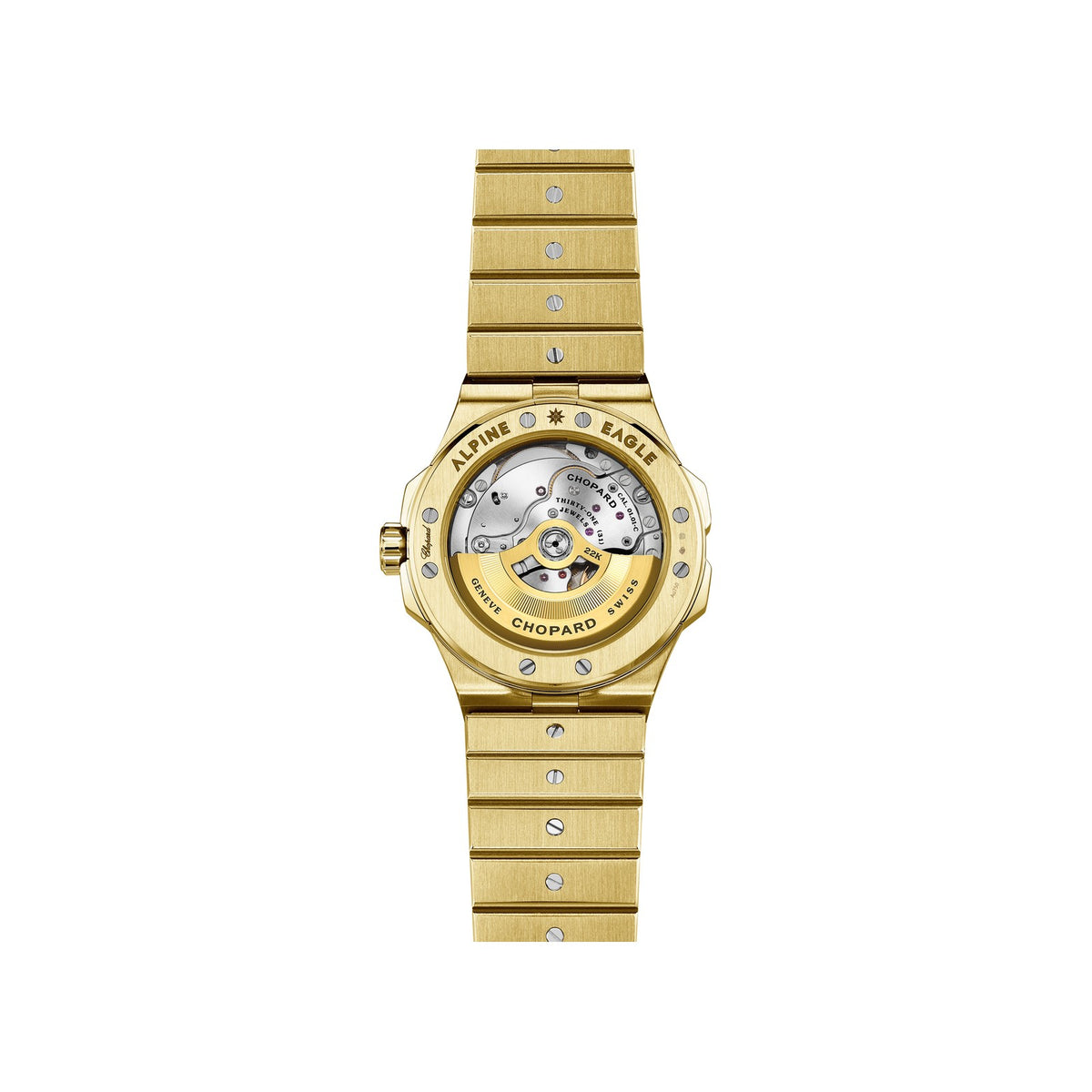 Chopard Alpine Eagle watch in 18k ethical yellow gold view 2