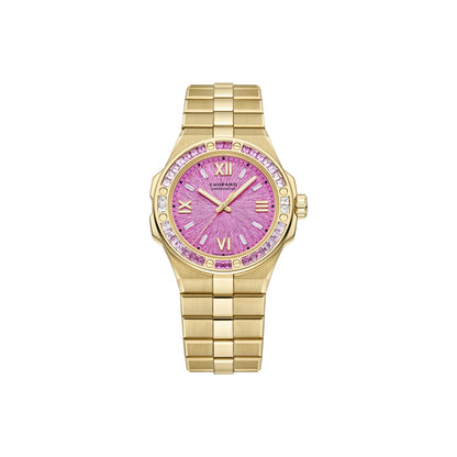 Chopard Alpine Eagle watch in 18k ethical yellow gold with sapphires