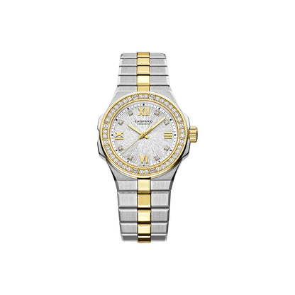 Chopard Alpine Eagle watch in 18k ethical yellow gold and stainless steel with diamonds