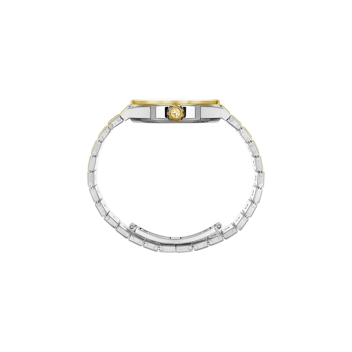 Chopard Alpine Eagle watch in 18k ethical yellow gold and stainless steel with diamonds, view 3