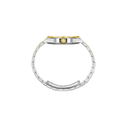 Chopard Alpine Eagle watch in 18k ethical yellow gold and stainless steel with diamonds, view 3