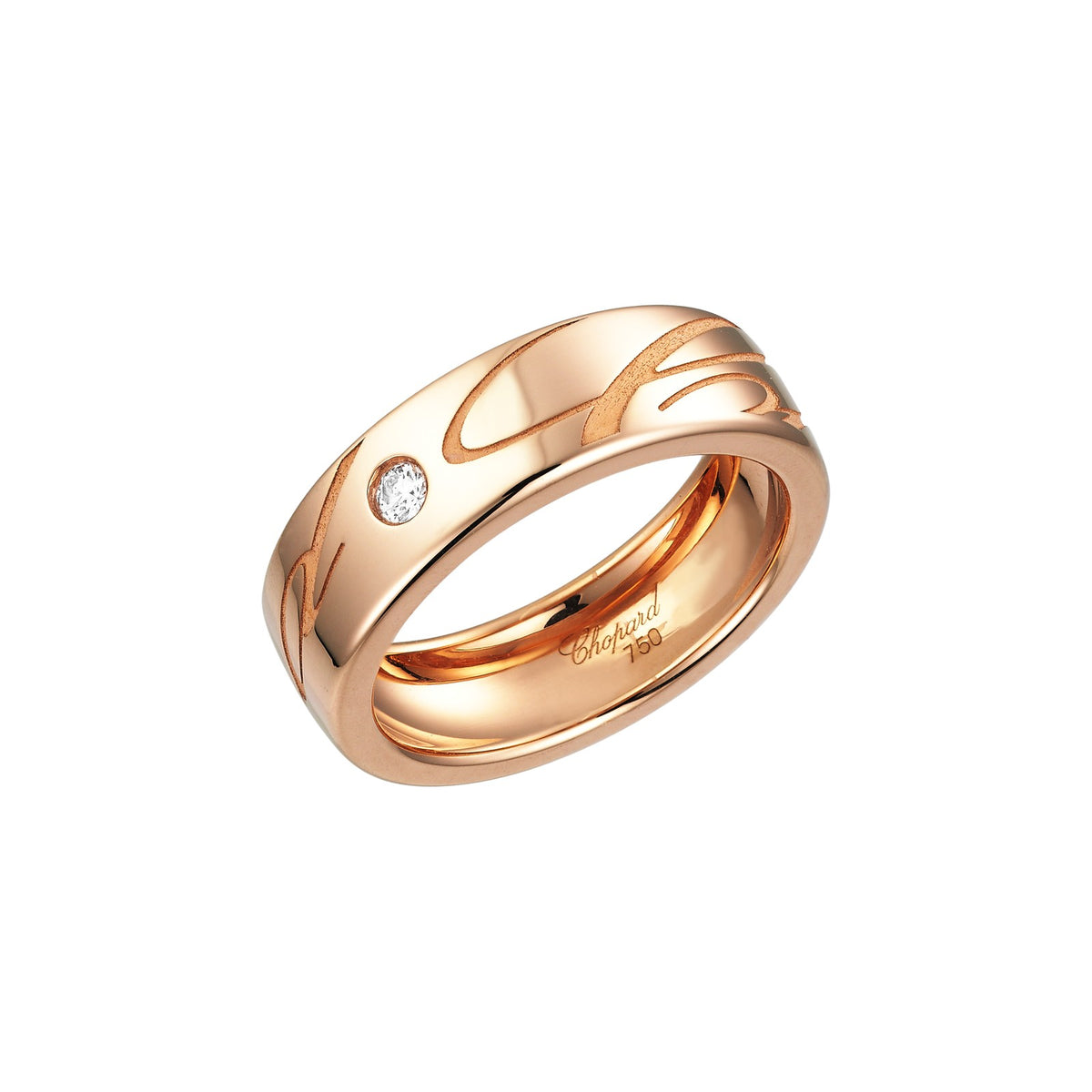 Chopard Chopardissimo ring in 18k ethical rose gold with diamonds