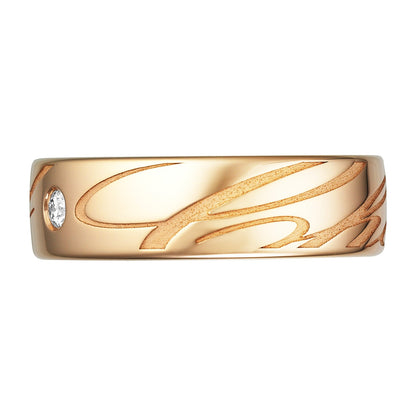 Chopard Chopardissimo ring in 18k ethical rose gold with diamonds, view 2