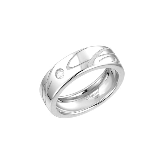 Chopard Chopardissimo ring in 18k ethical white gold with diamonds