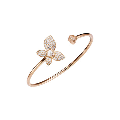 Chopard Happy Diamonds bangle in 18k ethical rose gold with diamonds
