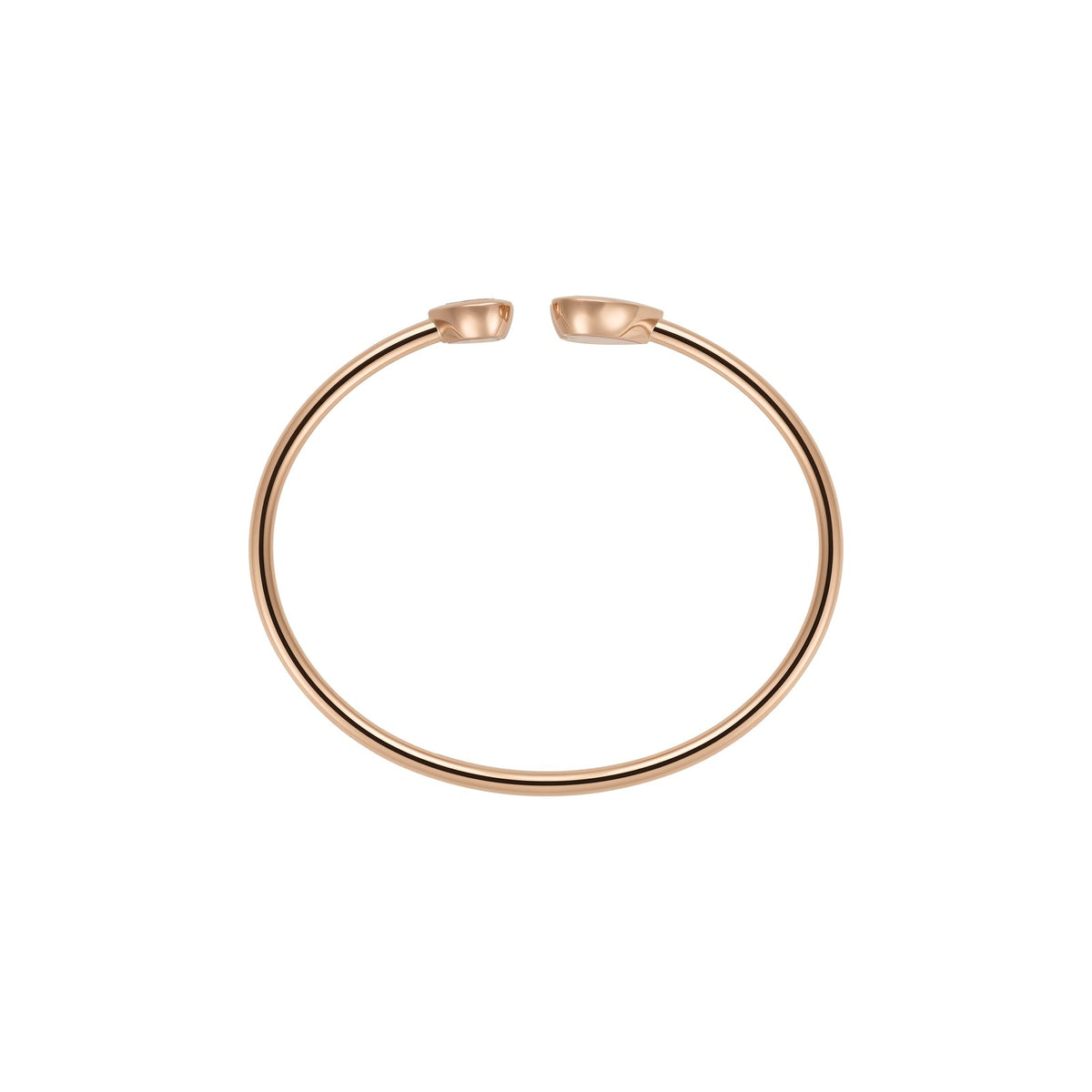 Chopard Happy Diamonds bangle in 18k ethical rose gold with diamonds view 3