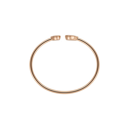 Chopard Happy Diamonds bangle in 18k ethical rose gold with diamonds view 3