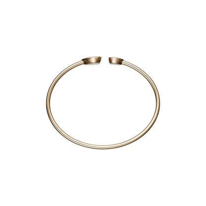 Chopard Happy Diamonds bangle in 18k ethical rose gold with diamonds view 3