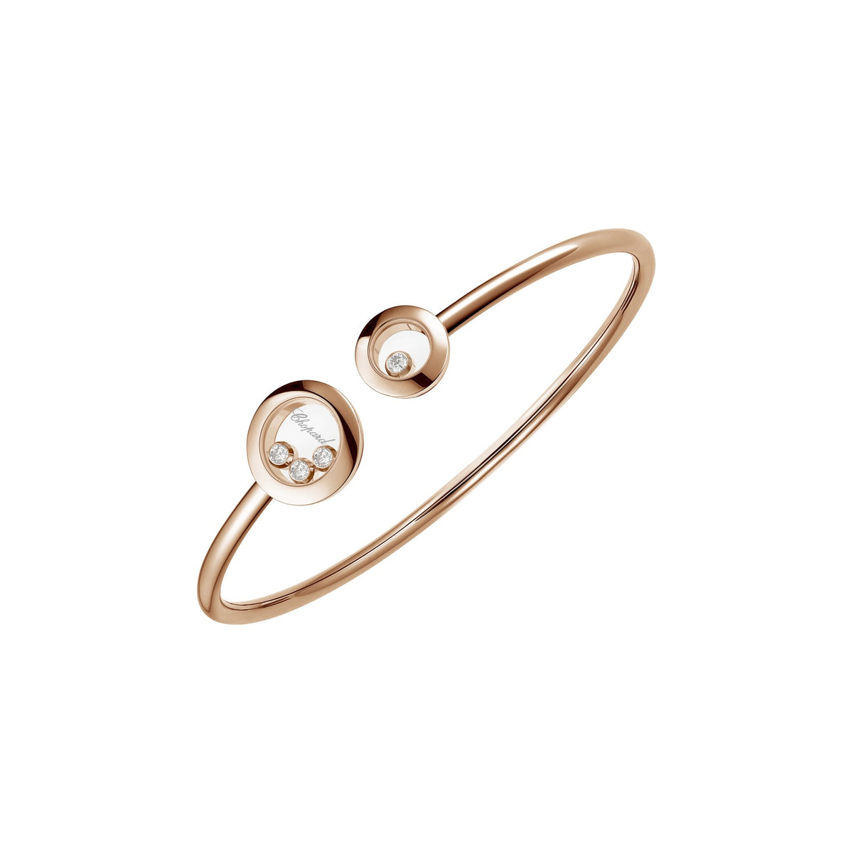 Chopard Happy Diamonds bangle in 18k ethical rose gold