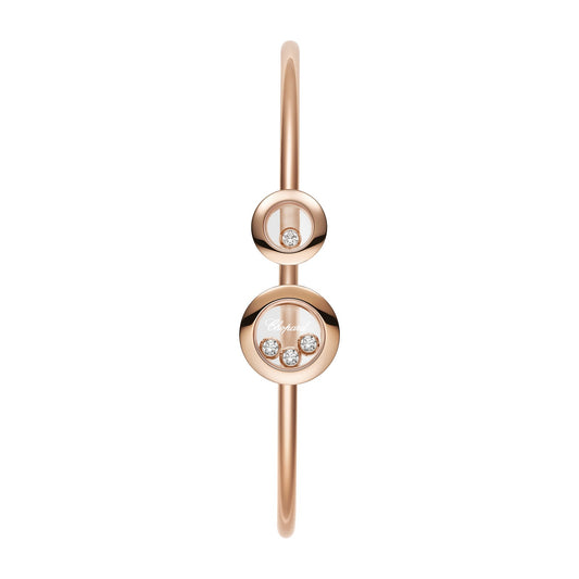Chopard Happy Diamonds bangle in 18k ethical rose gold view 2