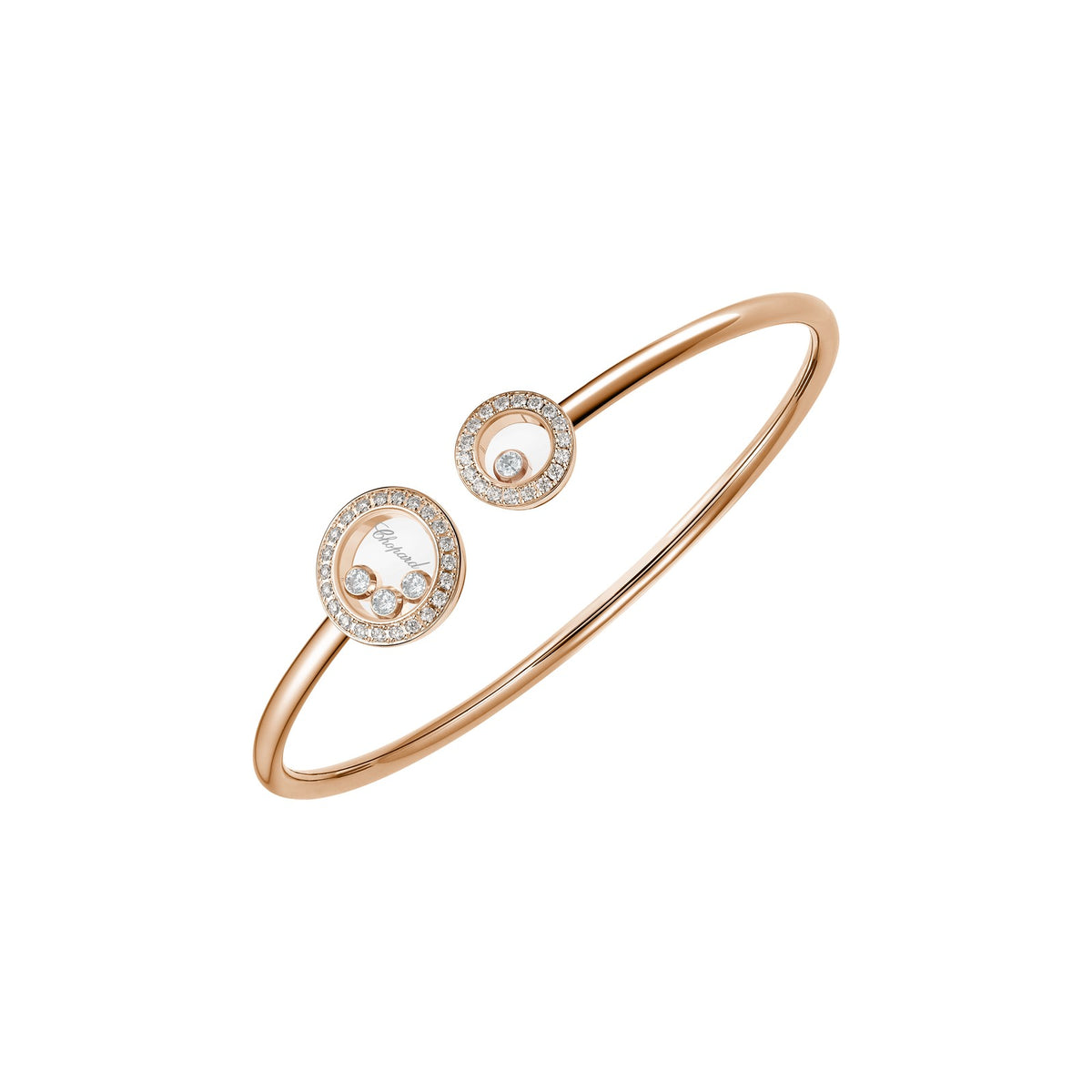 Chopard Happy Diamonds bangle in 18k ethical rose gold