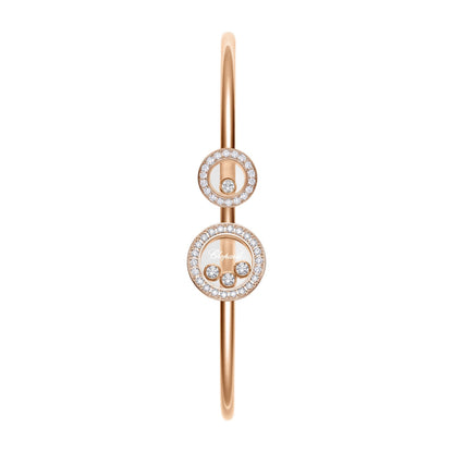Chopard Happy Diamonds bangle in 18k ethical rose gold view 2