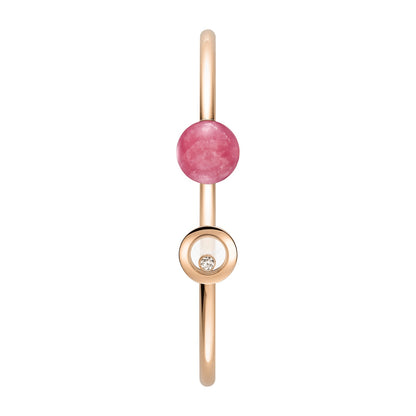 Chopard Happy Diamonds bangle in 18k ethical rose gold with diamonds view 2
