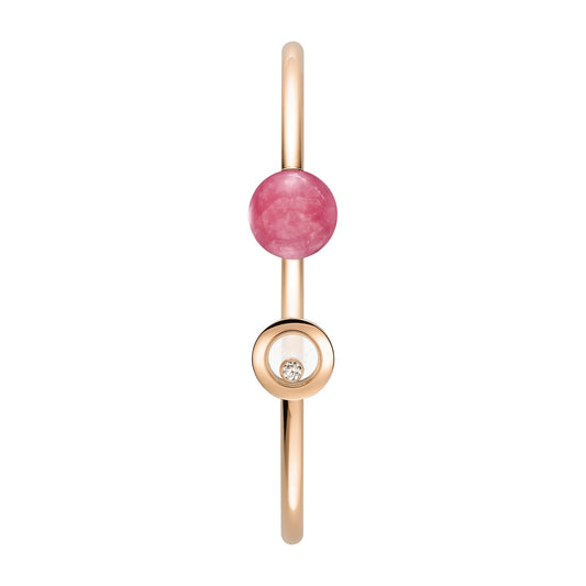Chopard Happy Diamonds bangle in 18k ethical rose gold with diamonds view 2