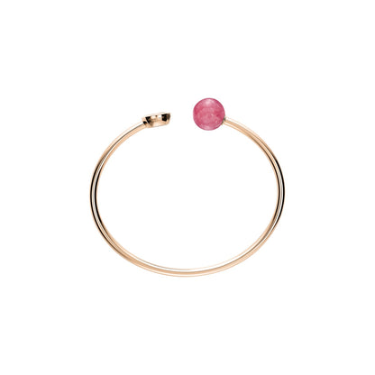 Chopard Happy Diamonds bangle in 18k ethical rose gold with diamonds view 3