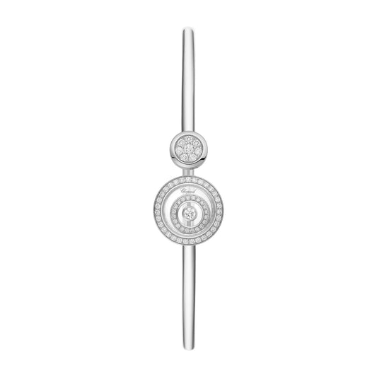 Chopard Happy Diamonds bangle in 18k ethical white gold with diamonds view 2