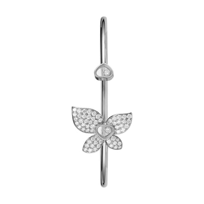 Chopard Happy Diamonds bangle in 18k ethical white gold with diamonds view 2