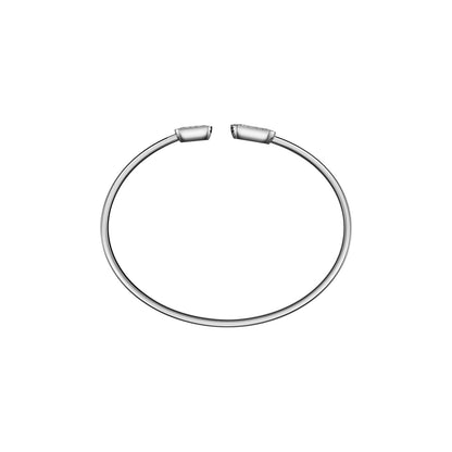 Chopard Happy Diamonds bangle in 18k ethical white gold with diamonds view 4