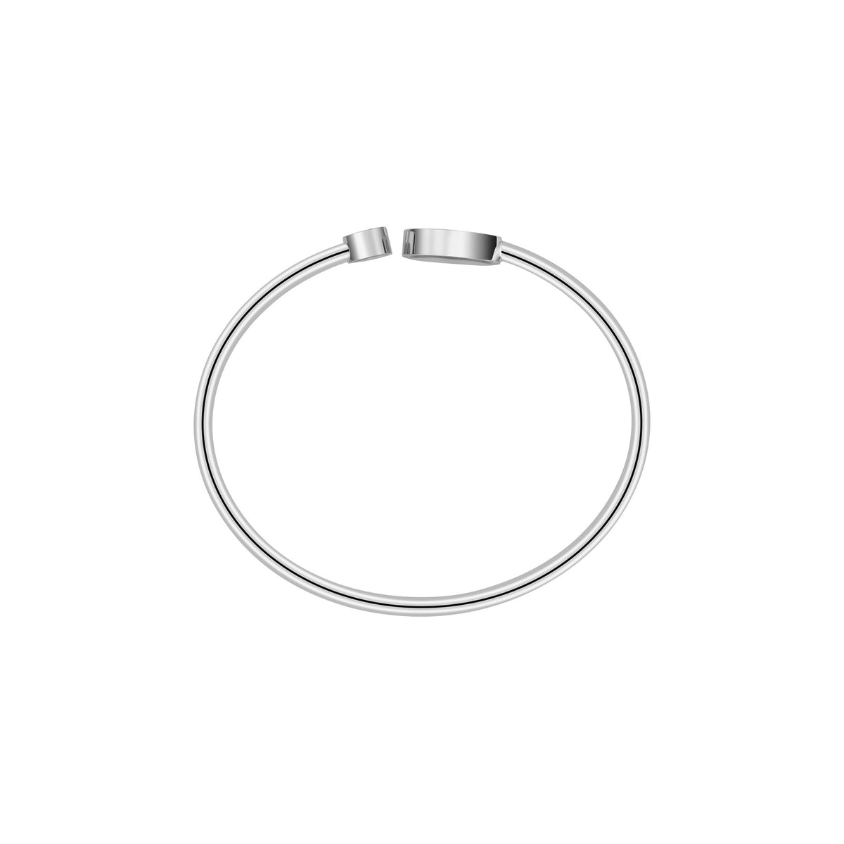 Chopard Happy Diamonds bangle in 18k ethical white gold view 3