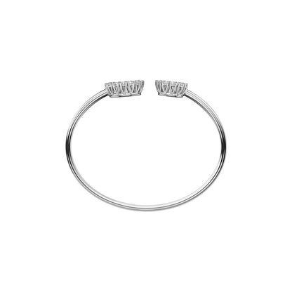 Chopard Happy Diamonds bangle in 18k ethical white gold with diamonds view 3