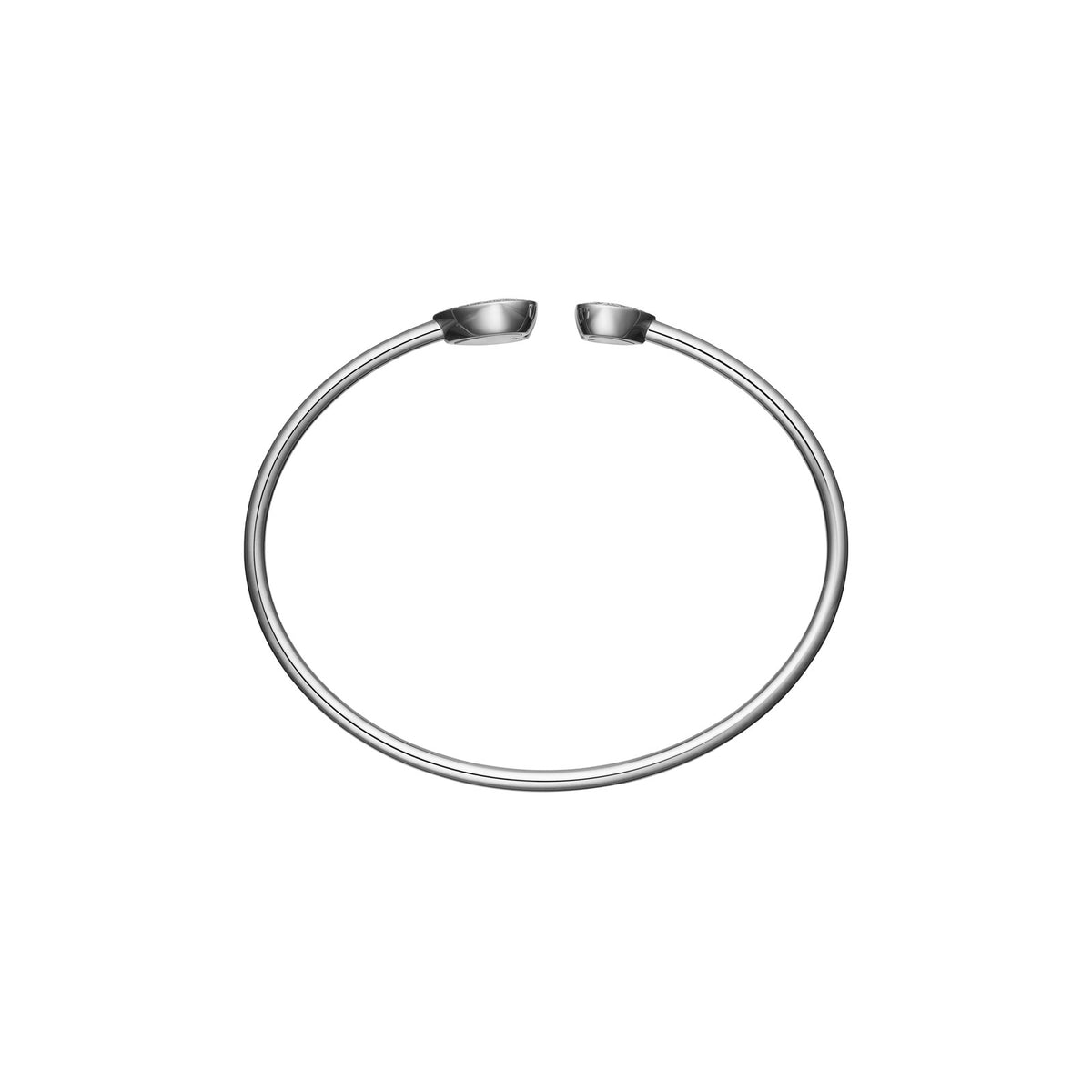 Chopard Happy Diamonds bangle in 18k ethical white gold with diamonds view 3