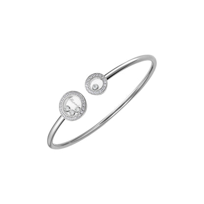 Chopard Happy Diamonds bangle in 18k ethical white gold