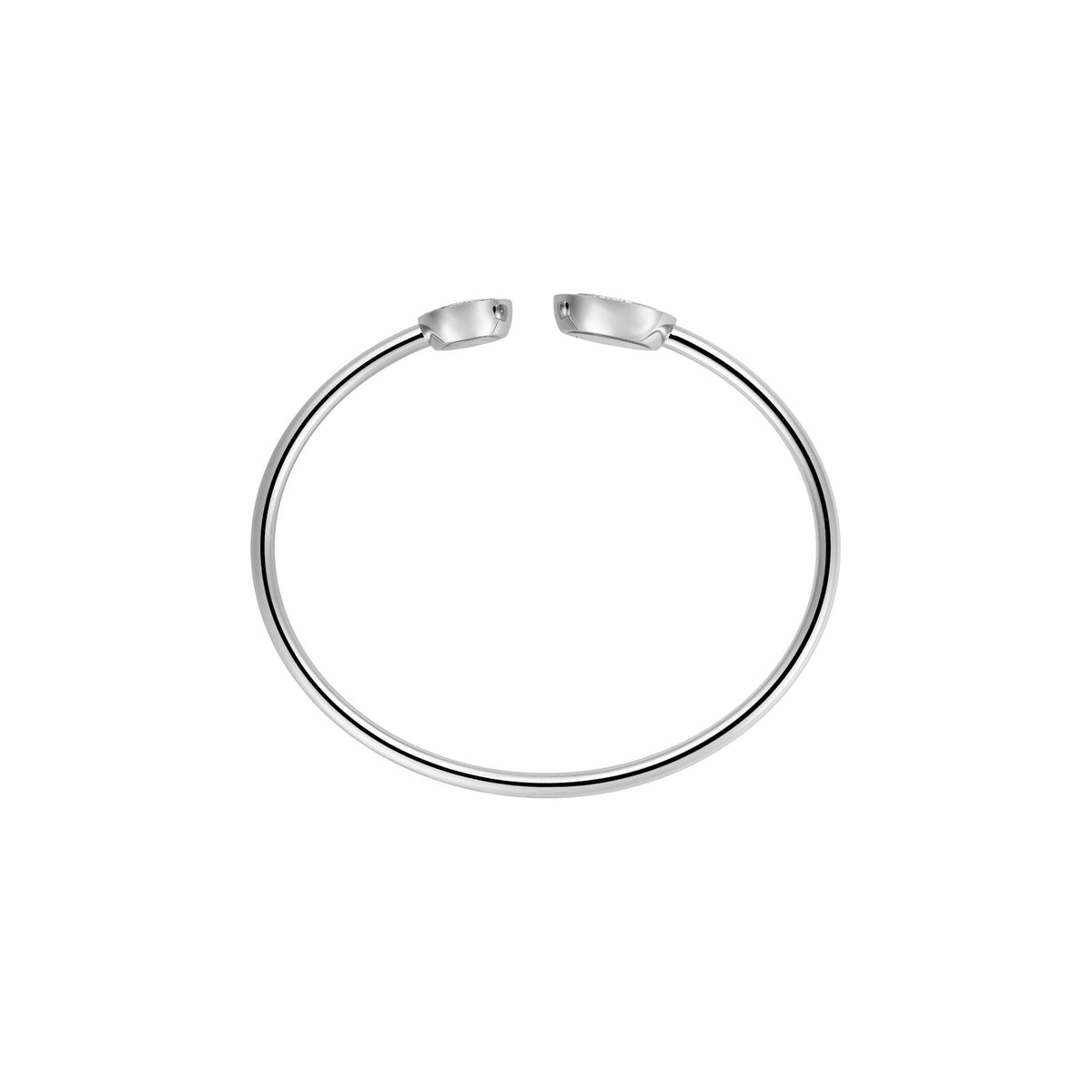 Chopard Happy Diamonds bangle in 18k ethical white gold view 3