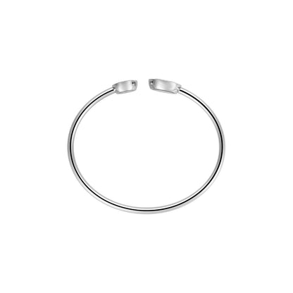 Chopard Happy Diamonds bangle in 18k ethical white gold view 3