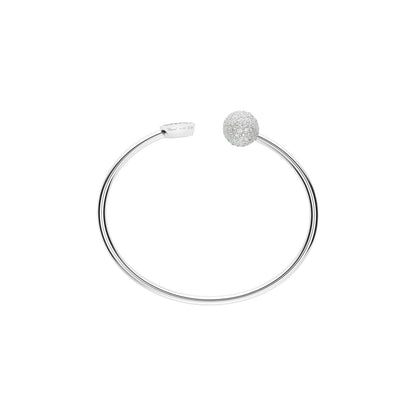 Chopard Happy Diamonds bangle in 18k ethical white gold with diamonds view 2