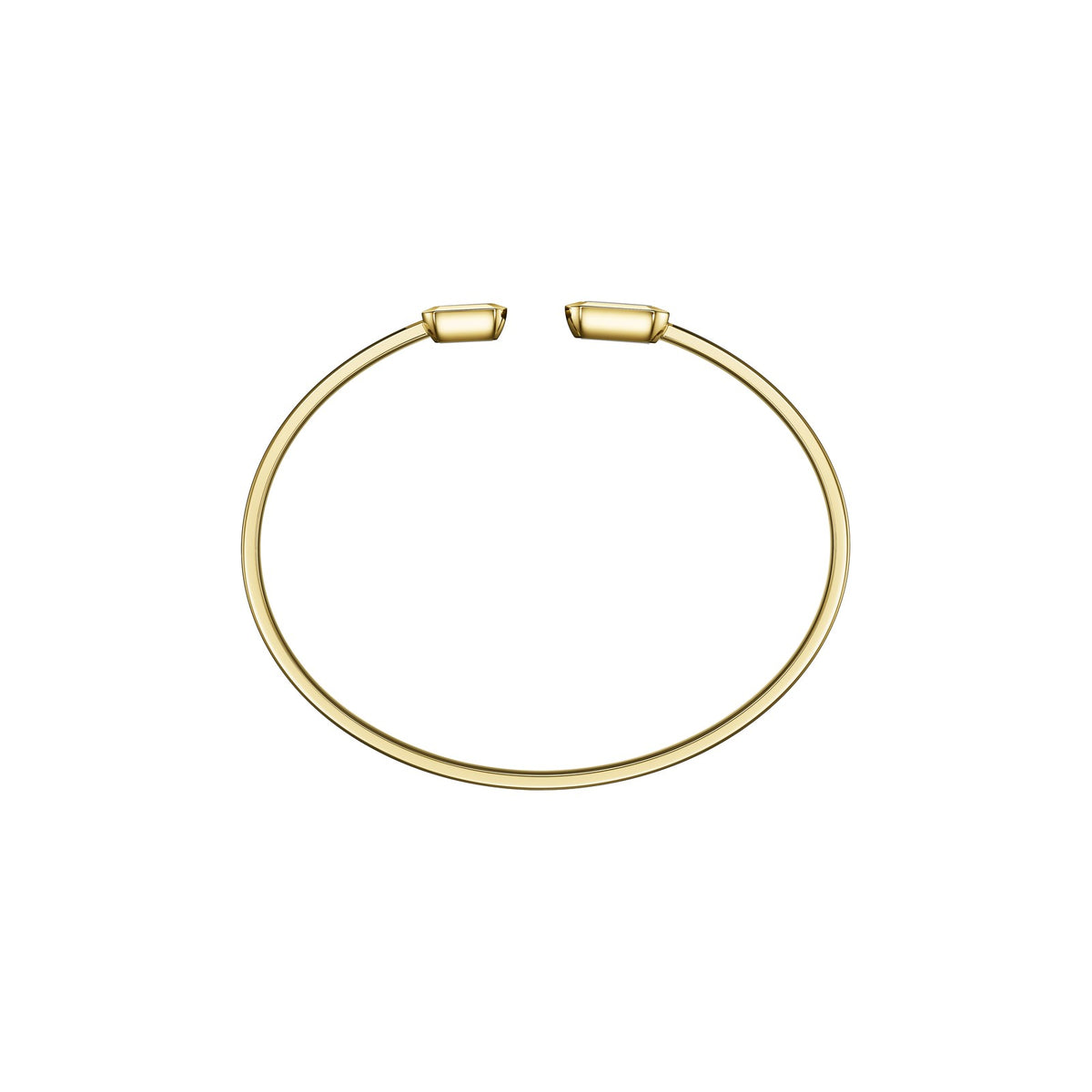 Chopard Happy Diamonds bangle in 18k ethical yellow gold with diamonds view 4
