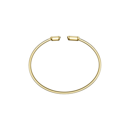 Chopard Happy Diamonds bangle in 18k ethical yellow gold with diamonds view 4
