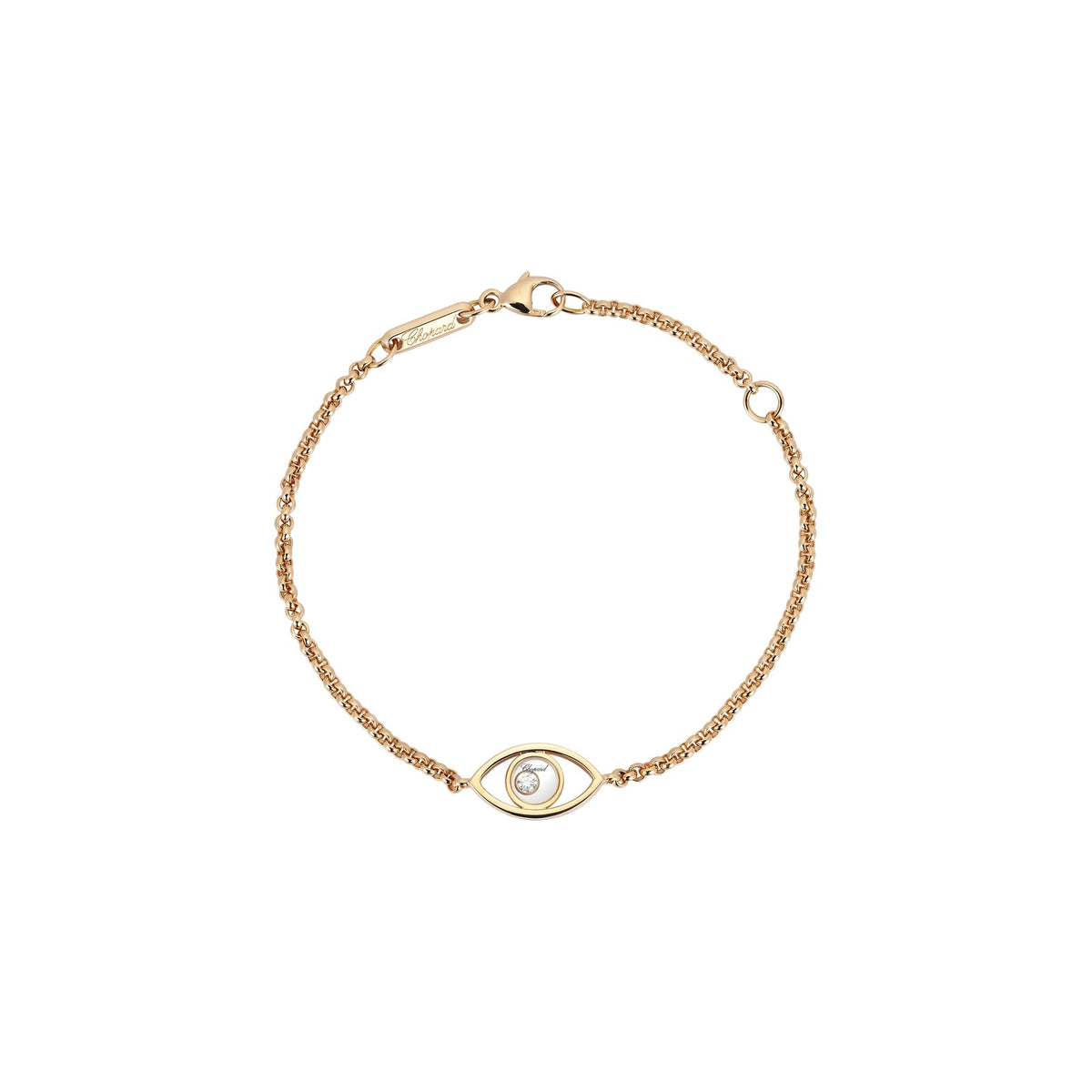 Chopard Happy Diamonds bracelet in 18k ethical rose gold with moving diamonds
