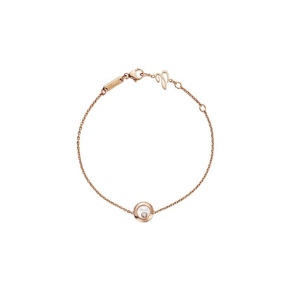 Chopard Happy Diamonds bracelet in 18k ethical rose gold with moving diamonds