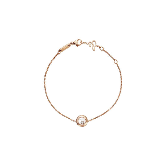 Chopard Happy Diamonds bracelet in 18k ethical rose gold with moving diamonds