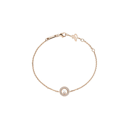 Chopard Happy Diamonds bracelet in 18k ethical rose gold with moving diamonds