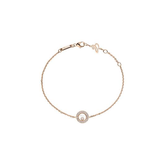 Chopard Happy Diamonds bracelet in 18k ethical rose gold with moving diamonds