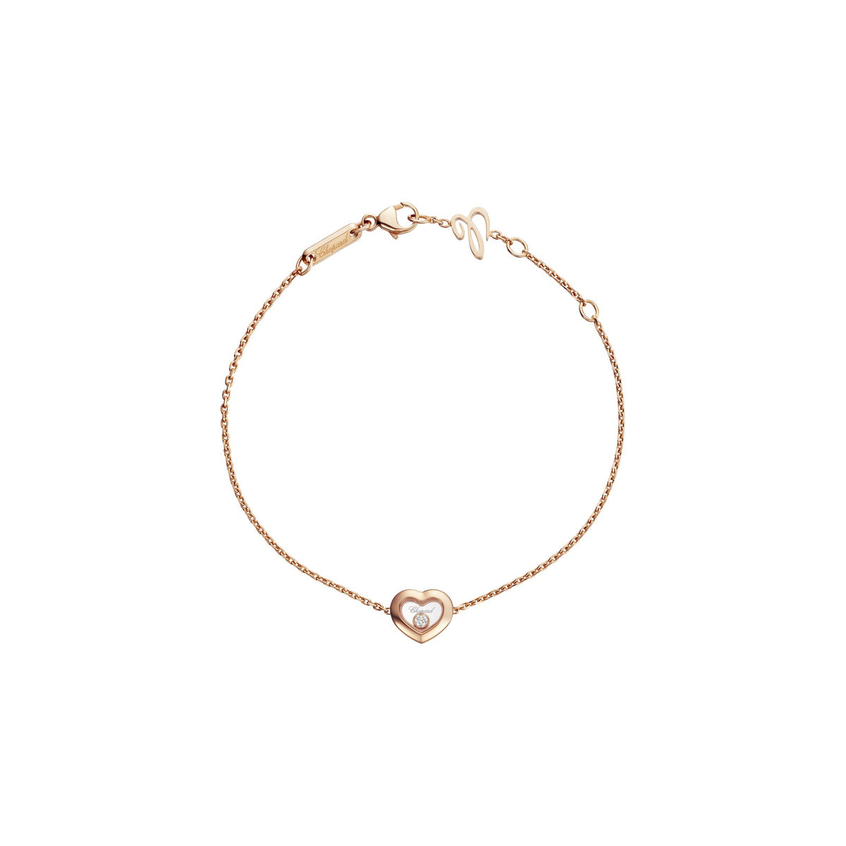 Chopard Happy Diamonds bracelet in 18k ethical rose gold with moving diamonds