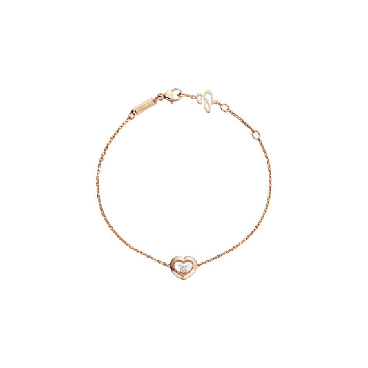 Chopard Happy Diamonds bracelet in 18k ethical rose gold with moving diamonds