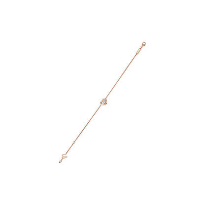 Chopard Happy Diamonds bracelet in 18k ethical rose gold with moving diamonds view 2
