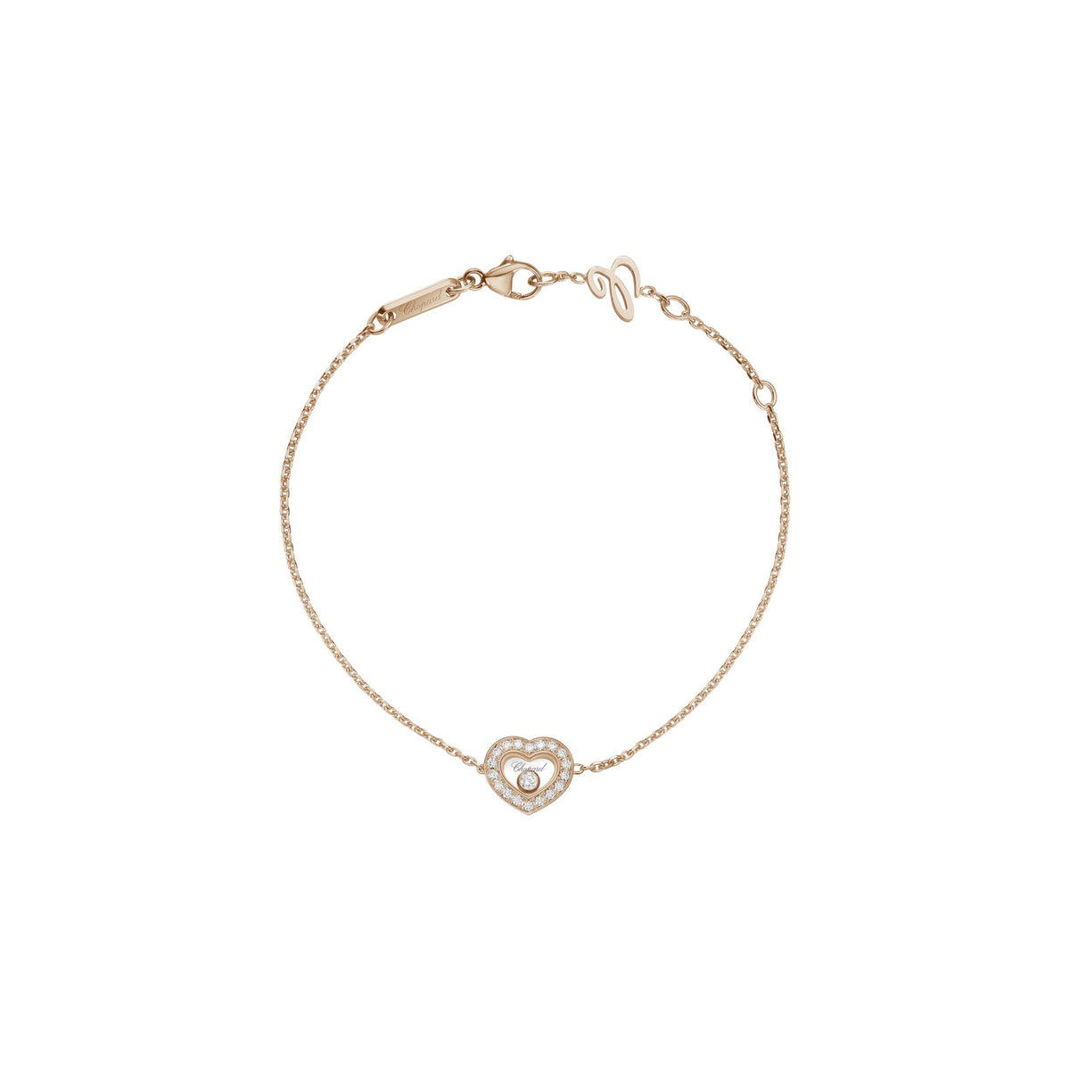 Chopard Happy Diamonds bracelet in 18k ethical rose gold with moving diamonds