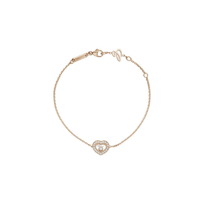 Chopard Happy Diamonds bracelet in 18k ethical rose gold with moving diamonds