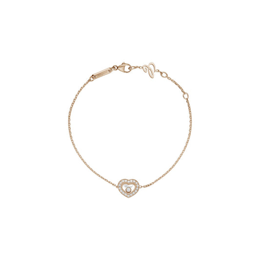 Chopard Happy Diamonds bracelet in 18k ethical rose gold with moving diamonds